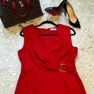 Calvin Klein sexy mini red dress!